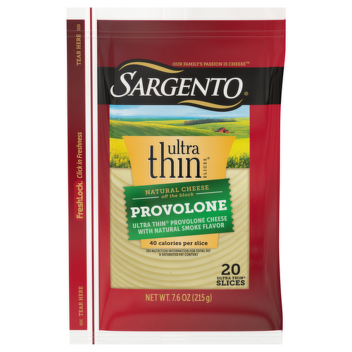 Sargento Ultra Thin Provolone Cheese Slices