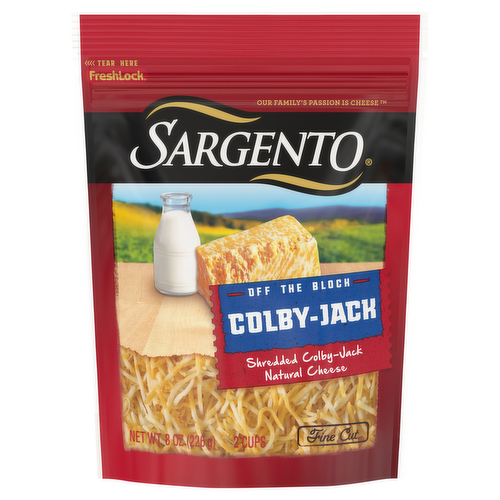 Sargento Off the Block Finely Shredded Colby-Jack Cheese