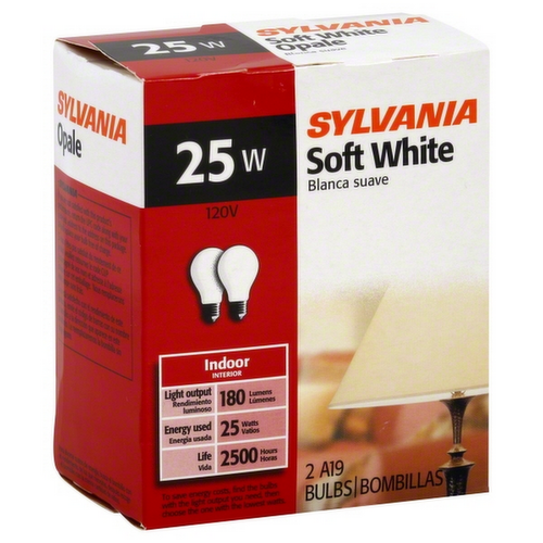 Sylvania 25W Soft White Light Bulbs