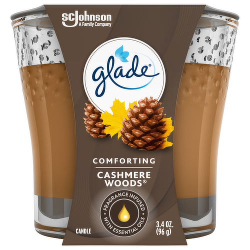 Glade Cashmere Woods Jar Candle