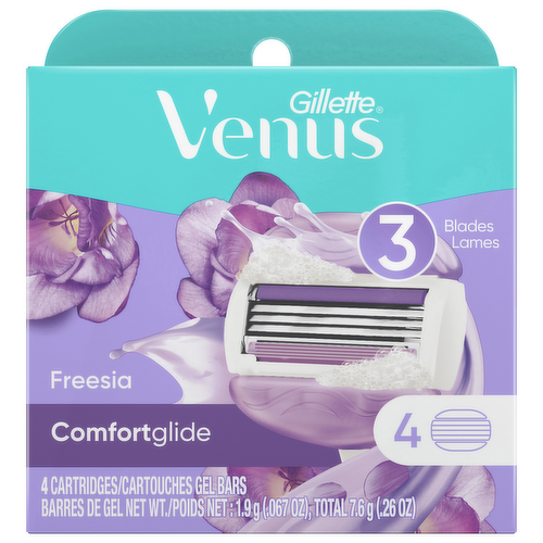 Gillette Venus ComfortGlide Freesia Women's Razor Blade Refills