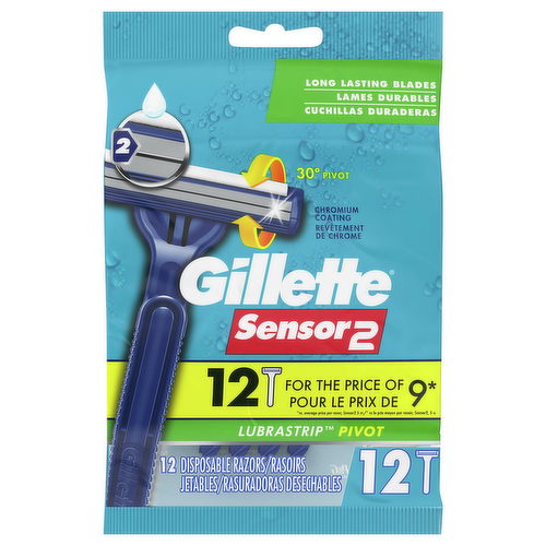 Gillette Sensor2 Pivot Men's Disposable Razors