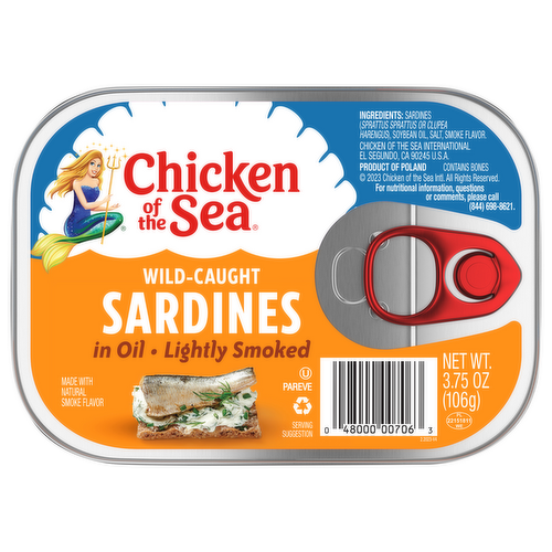 Chicken of the Sea Lightly Smoked Sardines In Oil