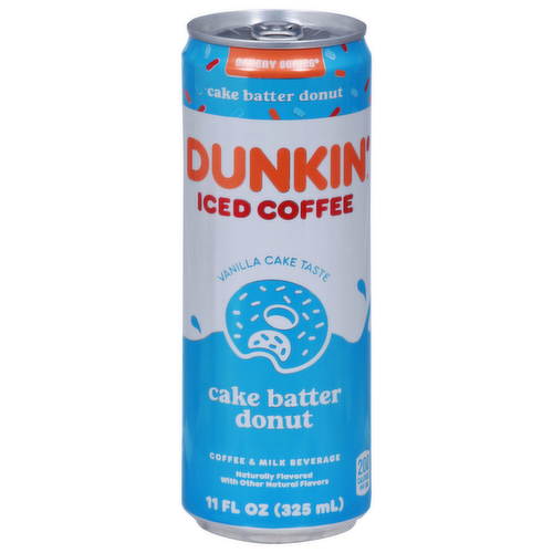 Dunkin' Donuts Cake Batter Donut Iced Coffee