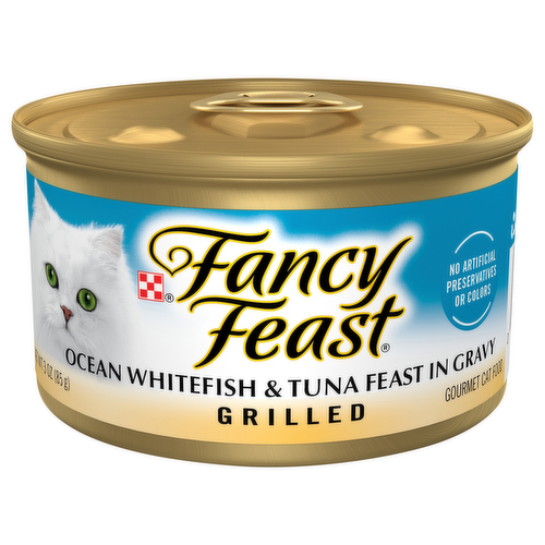 Fancy Feast Grilled White Fish & Tuna in Gravy Cat Food