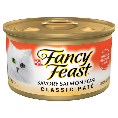 Fancy Feast Classic Pate Savory Salmon Feast Wet Cat Food