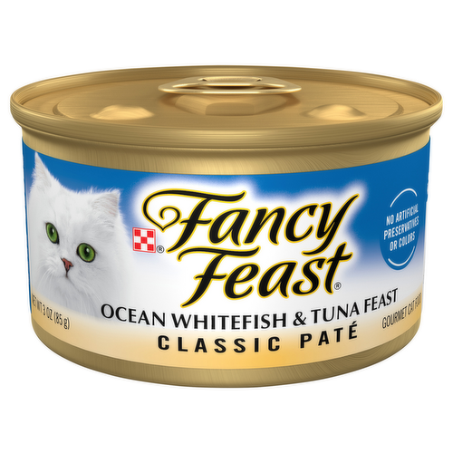 Fancy Feast Classic Pate Ocean Whitefish & Tuna Feast Wet Cat Food