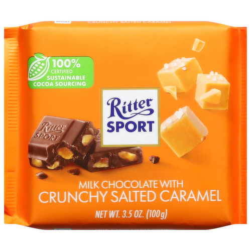 Ritter Sport Milk Chocolate Square with Crunchy Salted Caramel