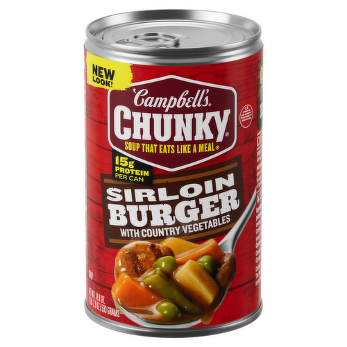 Campbell's Chunky Sirloin Burger with Country Vegetables Soup