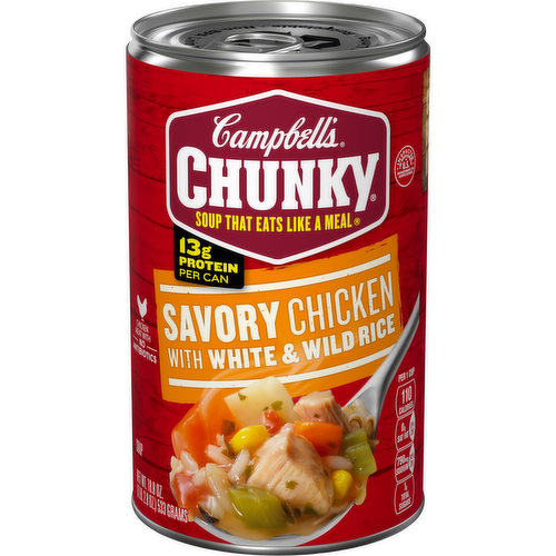 Campbell's Chunky Savory Chicken with White & Wild Rice Soup