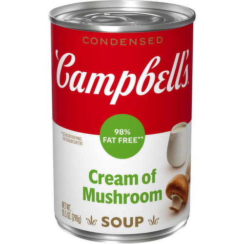 Campbell's Cream of Mushroom 98% Fat Free  Soup