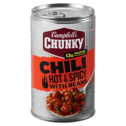 Campbell's Chunky Hot & Spicy Beef & Bean Firehouse Chili