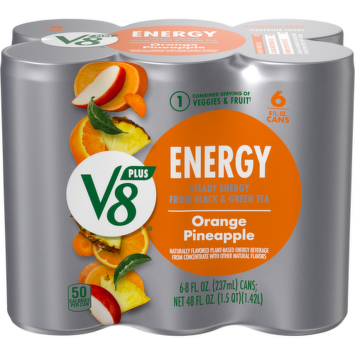 V8 Plus Energy Orange Pineapple Juice Drink