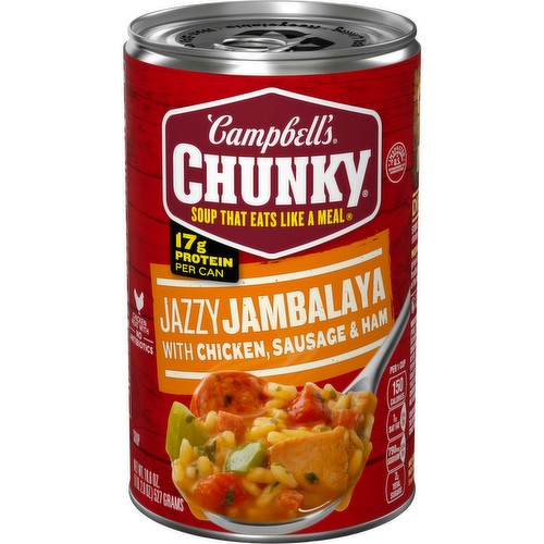 Campbell's Chunky Jazzy Jambalaya with Chicken, Sausage & Ham Soup