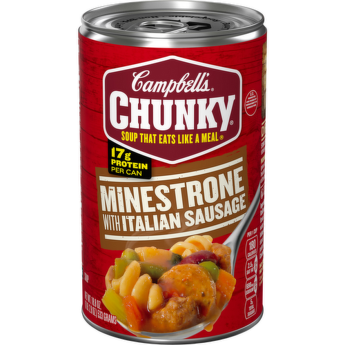 Campbell's Chunky Minestrone Soup with Italian Sausage