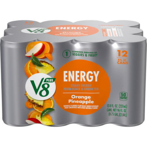 V8 Plus Energy Orange Pineapple Juice Drink