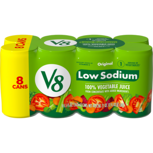 V8 Original Low Sodium 100% Vegetable Juice