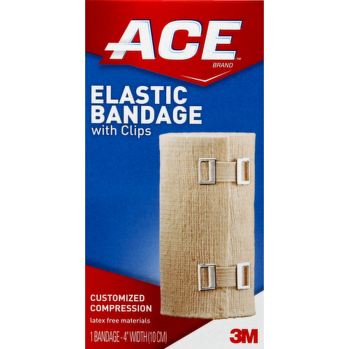 Ace 4-Inch Elastic Bandage with Clips