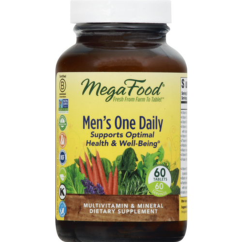 MegaFood Men's One Daily Multivitamin & Mineral Tablets