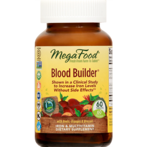 MegaFood Blood Builder Iron & Multivitamin Tablets