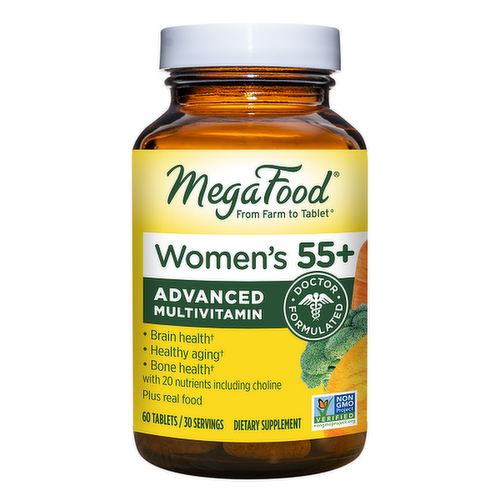 MegaFood Women's 55+ Advanced Multivitamin Tablets