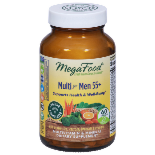 MegaFood Multi for Men 55+ Multivitamins & Mineral Tablets