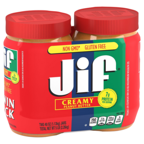 Jif Creamy Peanut Butter Twin Pack