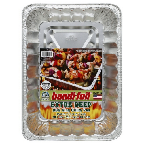 Handi-Foil Extra Deep BBQ King Utility Pan