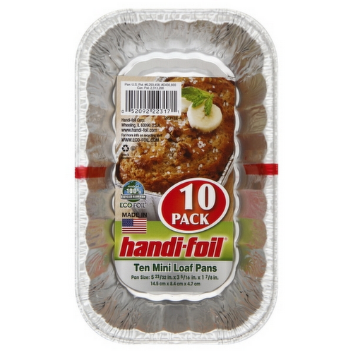 Handi-Foil Ten Mini Loaf Pans