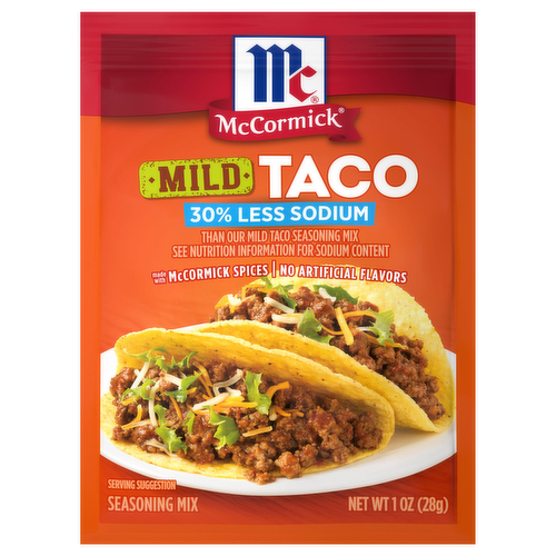 McCormick Mild 30% Less Sodium Taco Seasoning Mix