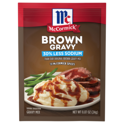 McCormick 30% Less Sodium Brown Gravy Mix