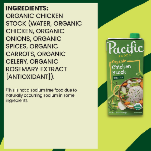 Pacific Organic Unsalted Chicken Stock