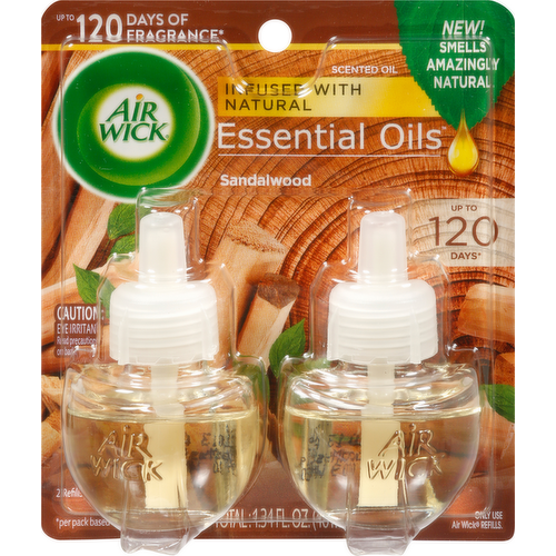 Air Wick Essential Oils Woodland Mystique Scented Oil Plug In Air Freshener Refills