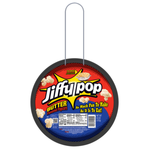 Jiffy Pop Butter Flavored Popcorn with Popping Pan