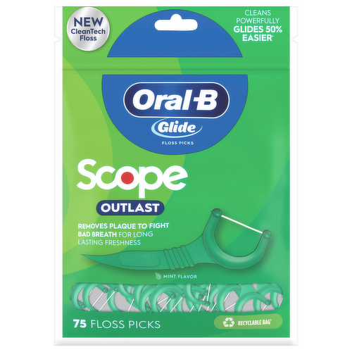 Oral-B Advantage Plus Scope Long Lasting Mint Floss Picks