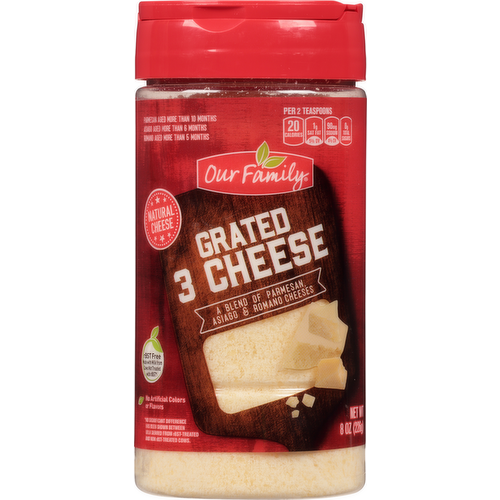 Our Family Grated 3 Cheese Blend