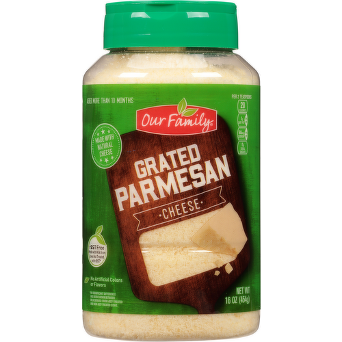 Our Family Grated Parmesan Cheese Shaker