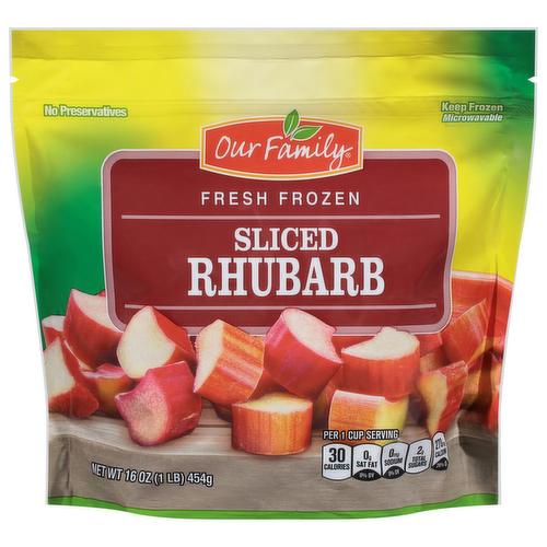 Our Family Sliced Rhubarb