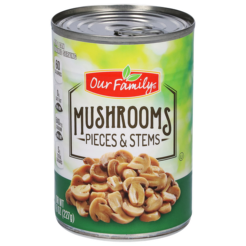 Our Family Mushrooms Pieces & Stems