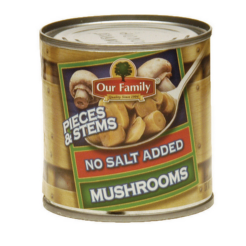 Our Family Mushrooms Pieces & Stems No Salt Added