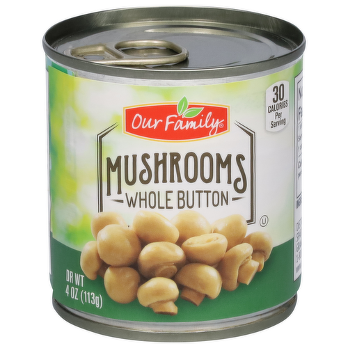 Our Family Whole Button Mushrooms