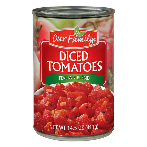 Our Family Diced Tomatoes Italian Blend