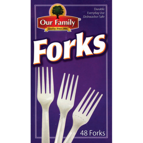 Our Family Heavy Duty Plastic Forks