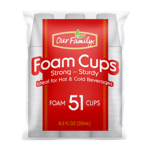 Our Family Foam Cups 8.5 oz