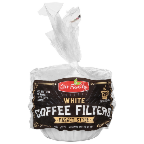 Our Family White Basket Style Coffee Filters