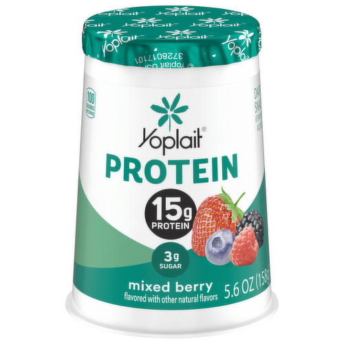 Yoplait Protein Mixed Berry Yogurt Cultured Dairy Snack