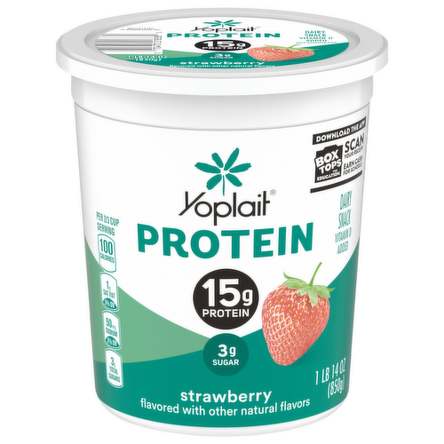 Yoplait Protein Strawberry Yogurt Cultured Dairy Snack