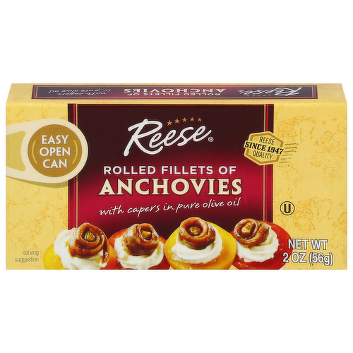 Reese Rolled Anchovies in Olive Oil