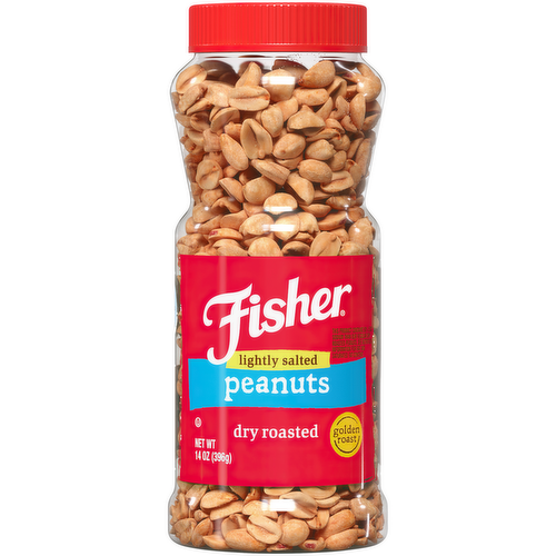 Fisher Lightly Salted Dry Roasted Peanuts