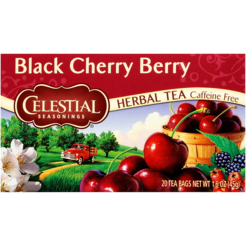 Celestial Seasonings Black Cherry Berry Caffeine Free Herbal Tea